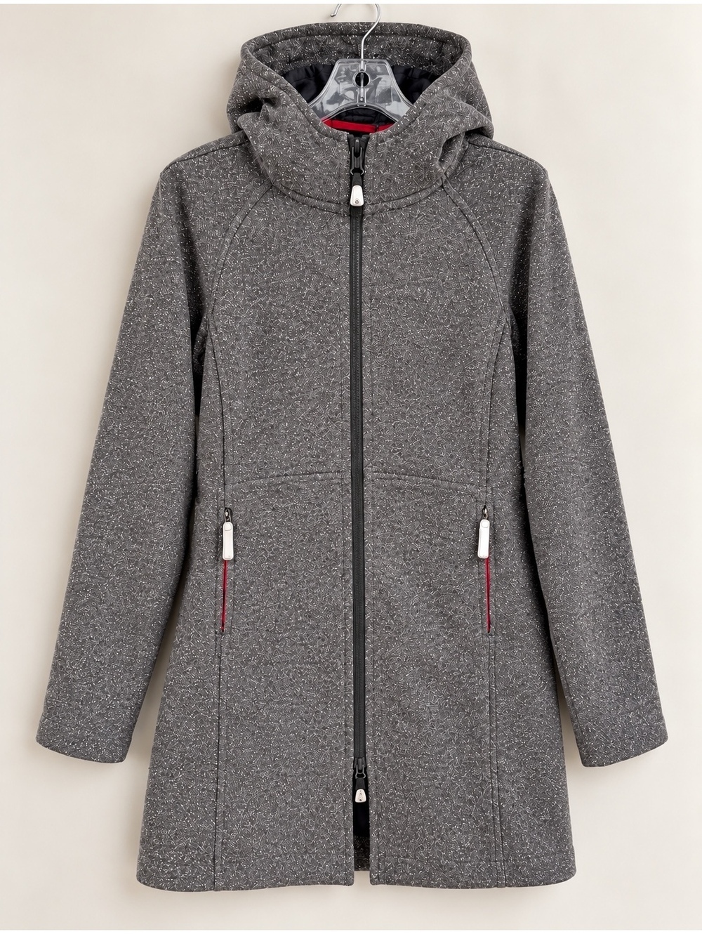 Lululemon Hooded Long Jacket – Size 6 – Heathered Gray – Sold Out Style - Picture 2 of 5